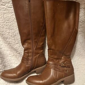BareTraps Tan knee high boots